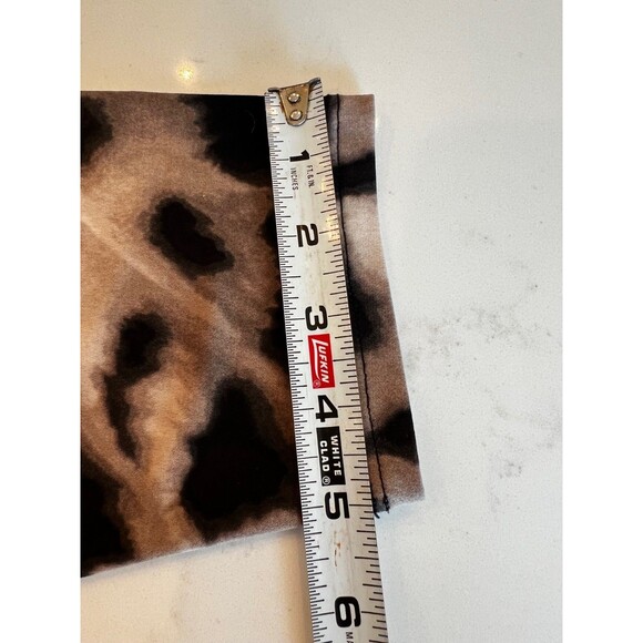 Calvin Klein Women's Abstract Animal Print Wrap Top with 3/4 Sleeves - Picture 11 of 14